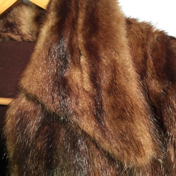 Vintage real fur coat brown - Picture 4 of 6